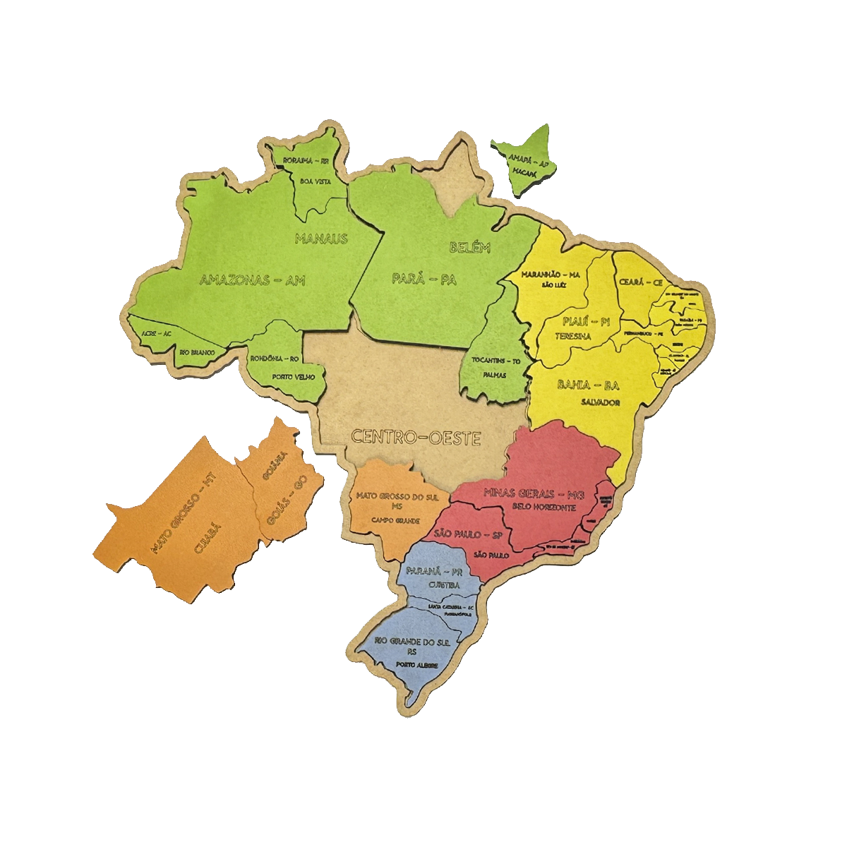 Mapa de Brasil